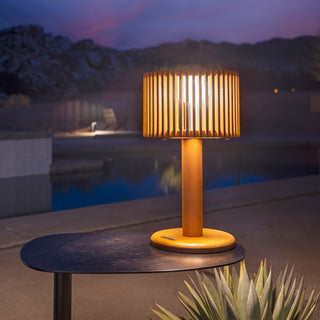 Pixy table light teak outdoor light up pool in mountain view