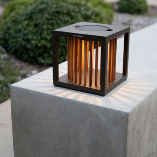 Inka solar table lamp with round ASB200
