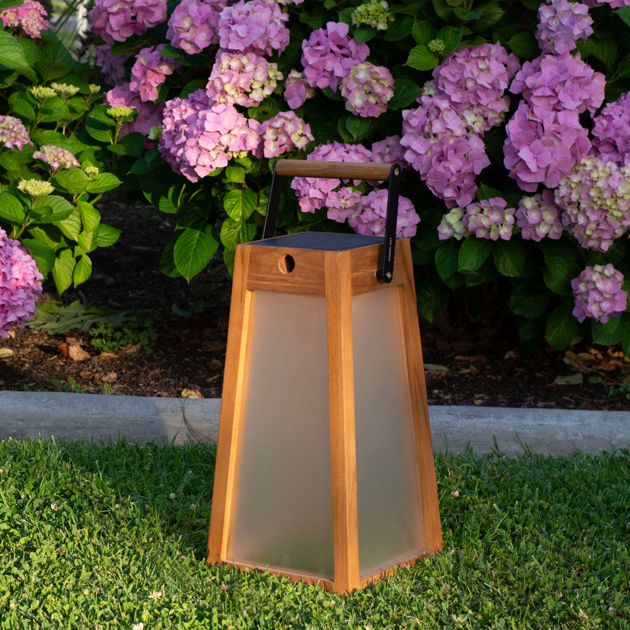 Roam solar lantern outdoor in the garden  with floral