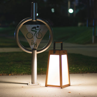 Roam solar lantern light up walkway in park