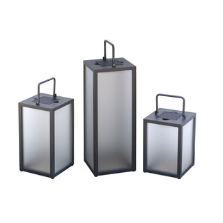 Tradition Lantern in small, medium, large size, graphite finish