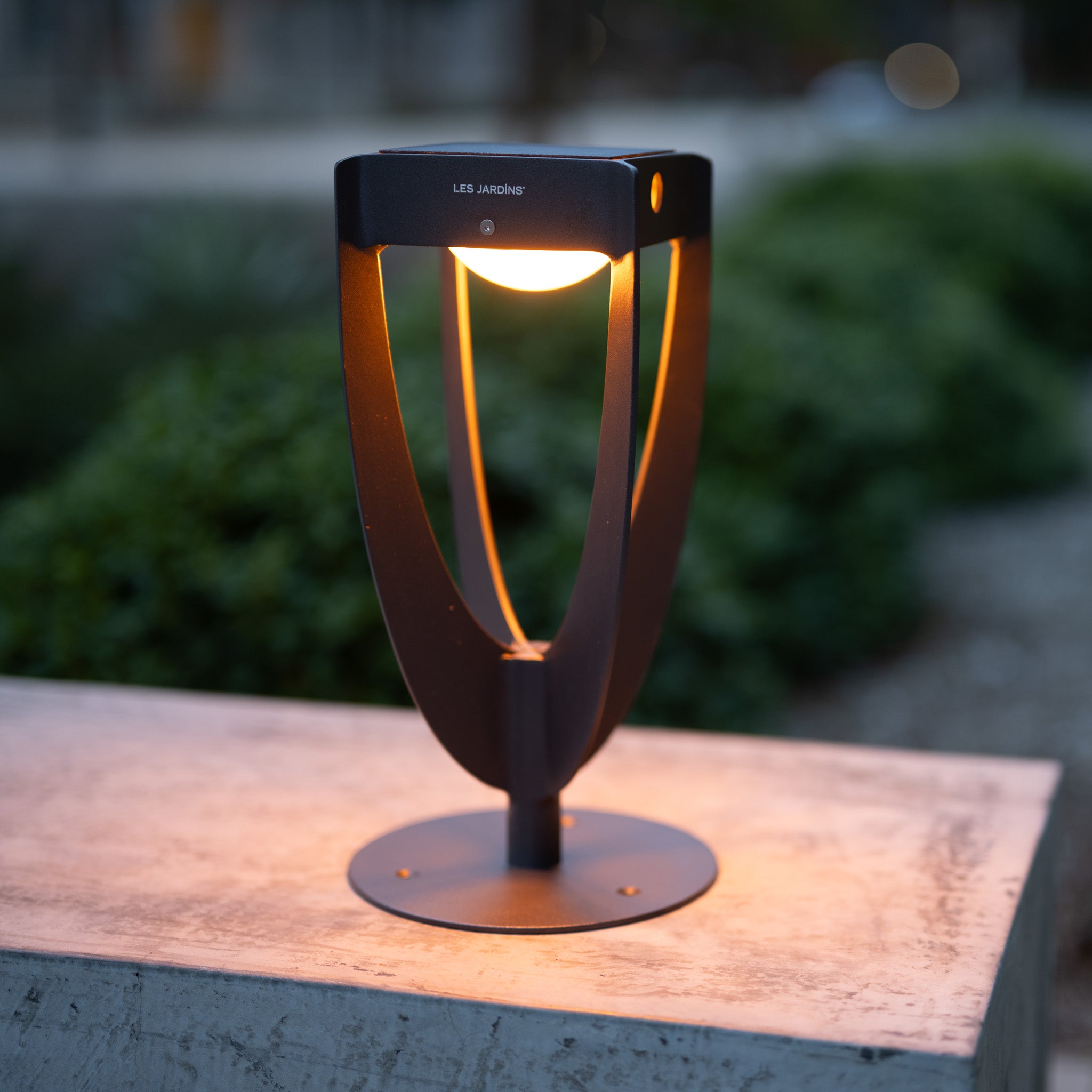 Tulip solar lamp in bronze with ykary bulb