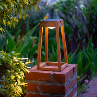 High efficiency York lantern light on  a post outdoor light up plants