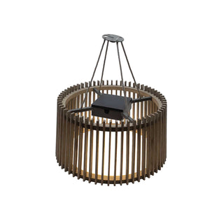 outdoor solar lighting muse in weathered teak finish